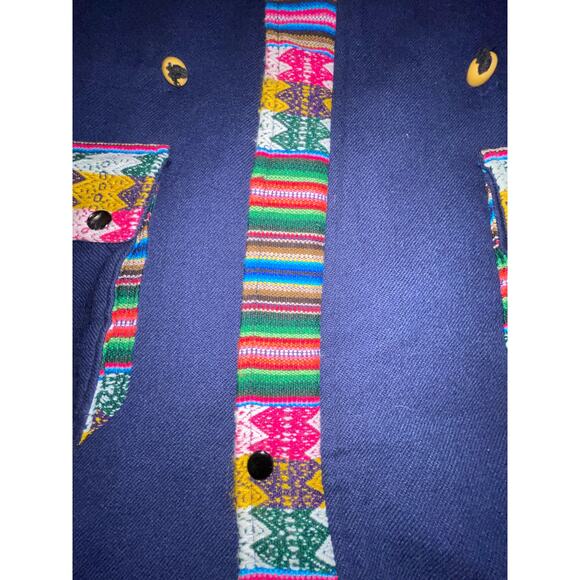 Quilted Ethnic Print Coat - Women's Size XL - Soft, Cozy, Warm & Pretty - Picture 3 of 11